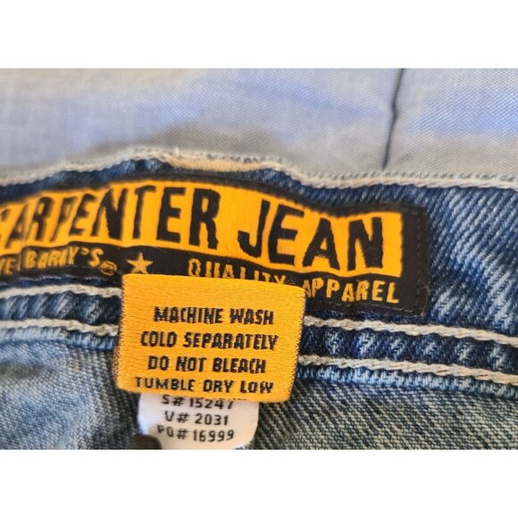 Steve & Barrys Carpenter Jeans 40x30 Mens Denim Pants Blue - Picture 4 of 8